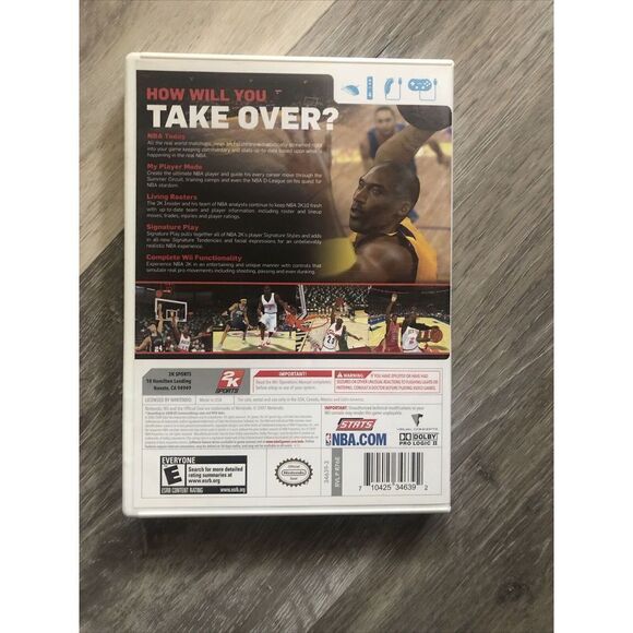 NBA 2K10 (Nintendo Wii, 2009) Complete w Manual - Picture 4 of 6